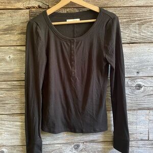 Lucky Brand long sleeve 1/4 button down